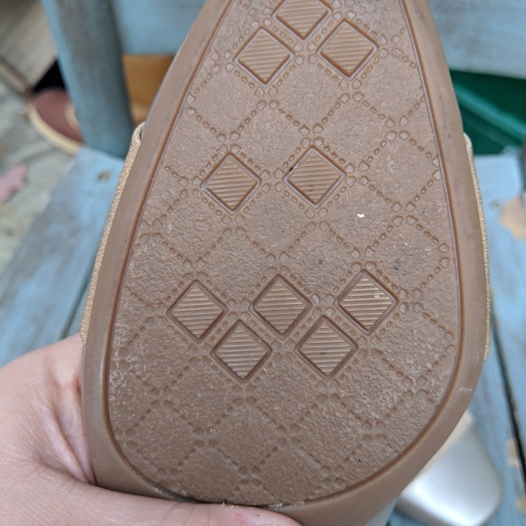 Naturalizer Light Gold Leather Slingback Heels 10M - Picture 3 of 4